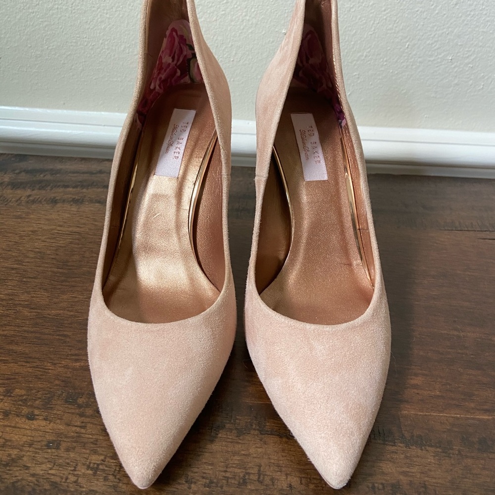 Ted Baker Suede Nude Pumps